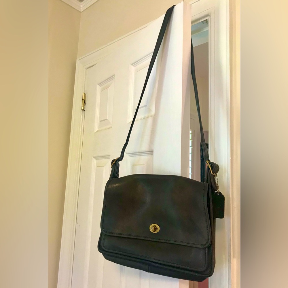 Vintage Leather Coach Bag